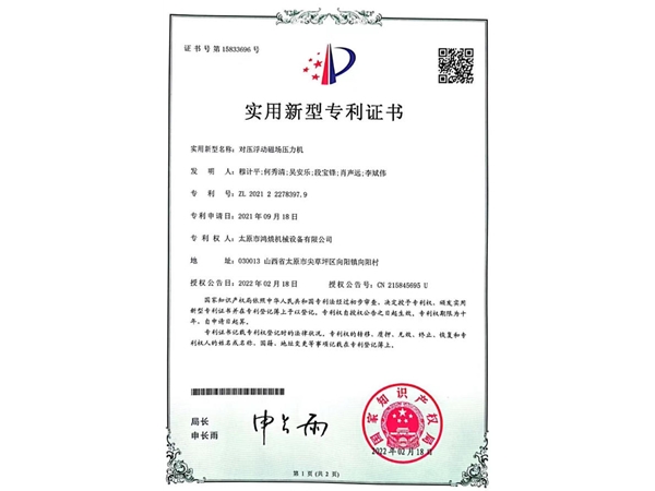 对压浮动磁场压力机